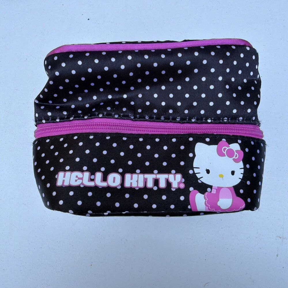 Sanrio Hello Kitty Cosmetic Bag Stash Bag Toiletry Travel Pouch Case!.
